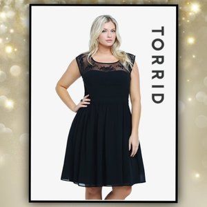TORRID Pin Up Inset Swing Dress
